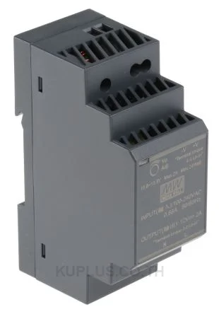 Mean Well HDR-30-12, DIN Rail Power Supply, 88%, 12V, 2A, 24W, Adjustable