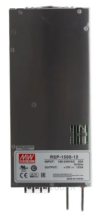 พาวเวอร์ซัพพลายติดลอย (แชสซี/โอเพนเฟรม) Mean Well RSP-1500-12 1.5 kW เอาต์พุต 12 V 125 A