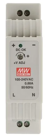 Mean Well DR-15-24, 15W Din Rail Single O/P Class2