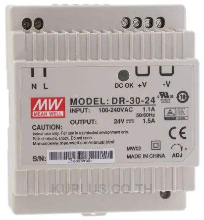 Mean Well DR-30-24, Switching Din Rail 24V-30W