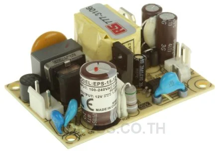 พาวเวอร์ซัพพลายติดลอย (แชสซี/โอเพนเฟรม) Mean Well EPS-15-12 15 W เอาต์พุต 12 V 1.25 A