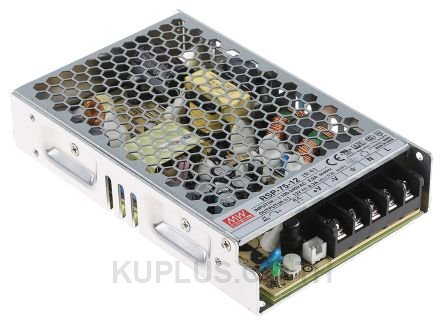 Mean Well, 75.6W Embedded Switch Mode Power Supply SMPS, 12V dc, Enclosed