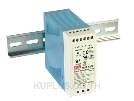 พาวเวอร์ซัพพลายเกาะราง (ติดรางปีกนก DIN) Mean Well MDR-60-48 60 W เอาต์พุต 48 V 1.25 A