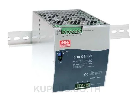 พาวเวอร์ซัพพลายเกาะราง (ติดรางปีกนก DIN) Mean Well SDR-960-24 960 W เอาต์พุต 24 V 40 A