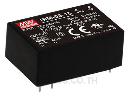 Mean Well IRM-03-15, PCB Mount Converter, 3W, 15V, 200mA