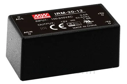 Mean Well IRM-20-12, PCB Mount Converter 21.6W 12V 1.8A