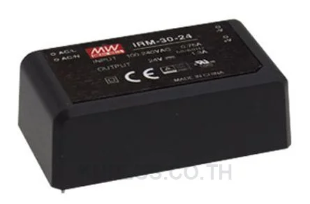 พาวเวอร์ซัพพลายติดลอย (แชสซี/โอเพนเฟรม) Mean Well IRM-30-24 31.2 W เอาต์พุต 24 V 1.3 A