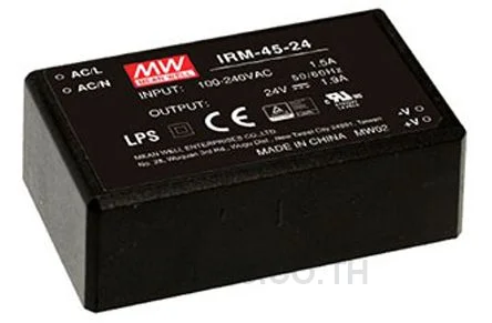 พาวเวอร์ซัพพลายติดลอย (แชสซี/โอเพนเฟรม) Mean Well IRM-45-24 45.6 W เอาต์พุต 24 V 1.9 A