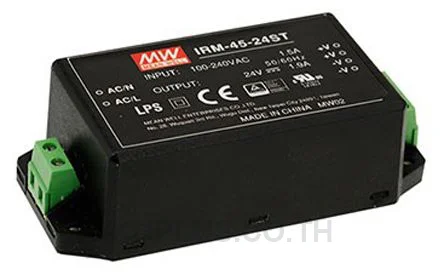 พาวเวอร์ซัพพลายติดลอย (แชสซี/โอเพนเฟรม) Mean Well IRM-45-24ST 45.6 W เอาต์พุต 24 V 1.9 A