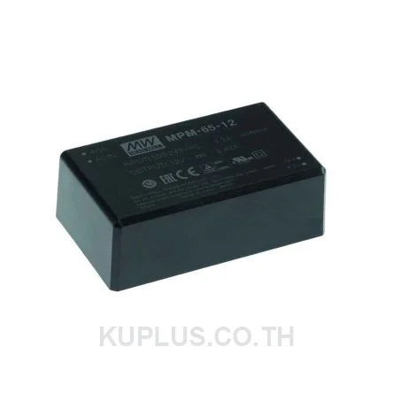 พาวเวอร์ซัพพลายติดลอย (แชสซี/โอเพนเฟรม) Mean Well MPM-65-12 65 W เอาต์พุต 12 V 5.42 A