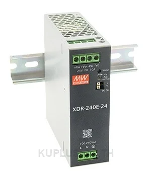 Mean Well XDR-240E-48 240W AC/DC Economical Ultra Slim Industrial DIN Rail Power Supply, 48V Output, Screw Terminal