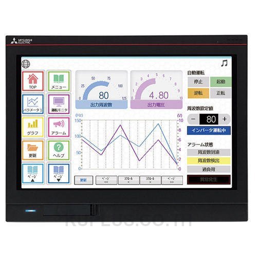 GT25 Series GOT2000 Touch Screen HMI - 7 in, LCD Display, 800 x 480pixels