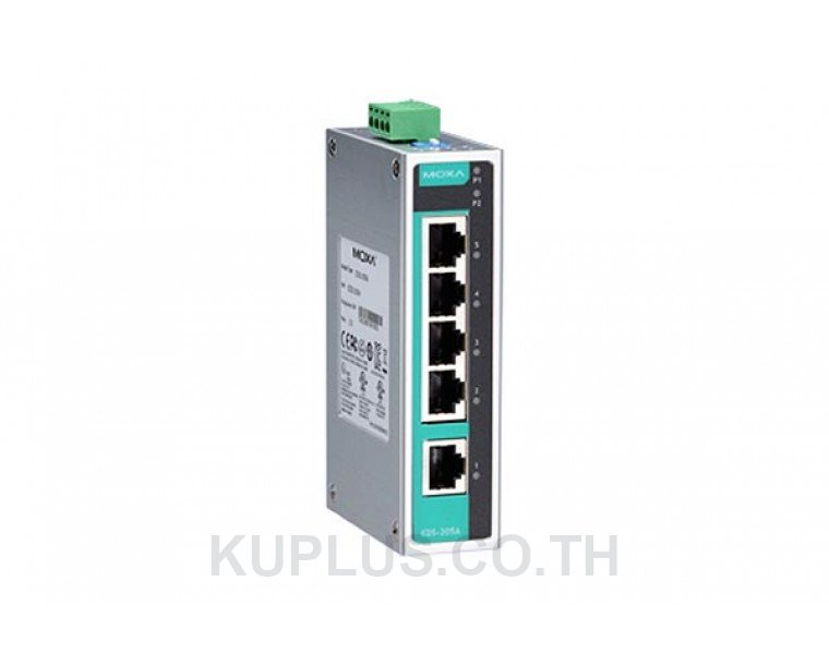 Unmanaged Ethernet switch with 5 10/100BaseT(X) ports, -10?to?60Â°C operating?temperature