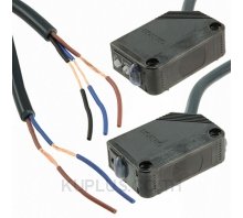 Omron Through Beam (Emitter and Receiver) Photoelectric Sensor 60 m Detection Range PNP IP67 Block Style E3Z-LT81 2M