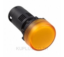 INDICATOR FLAT YELLOW 24V LED