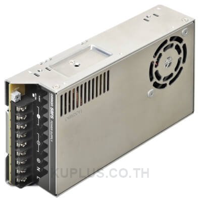 Covered type, with fan, 100 to 120 VAC/ 200 to 240 VAC, Power rating 350 W, Output: 24 V, Terminal block facing upward (Screw terminal)