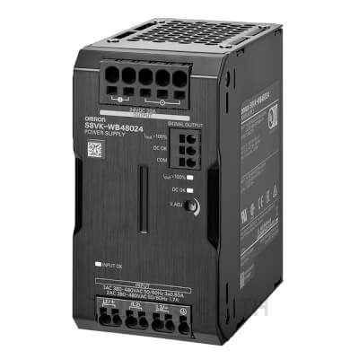 3-phase power supply, 400 VAC, 480 W, 48 VDC, 10 A, DIN rail mounting