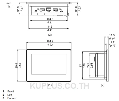 PFXGP4114T2D, HMI  Pro-face 4.3" TFT Color LCD Ethernet DC24V