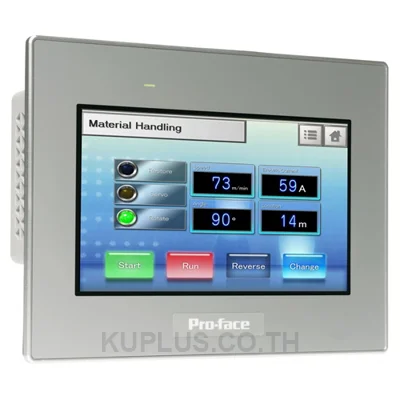 HMI 7"W touch panel display, 2COM, 2Ethernet, USB host&device, 24VDC, GP-ProEX model