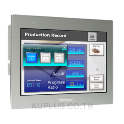 12"W touch panel display, 2COM, 2Ethernet, USB host&device, 24VDC, GP-ProEX model Pro-face by Schneider Electric - ST6000 Series Touch Screen HMI