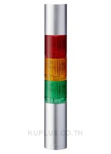 LR LED Pre-Configured Beacon Tower With Buzzer, 3 Light Elements, Green, Red, 24 V dc