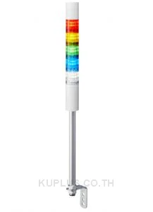 LR LED Pre-Configured Beacon Tower With Buzzer, 5 Light Elements, Amber, Blue, Green, Red, White, 24 V dc