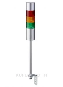 LR LED Pre-Configured Beacon Tower With Buzzer, 3 Light Elements, Red/Yellow/Green, 24 V dc