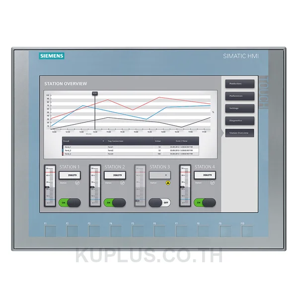 SIMATIC HMI, KTP1200 Basic, Basic Panel, Key/touch operation, 12" TFT display,