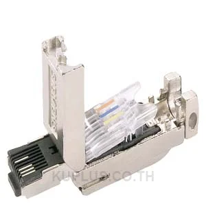 Industrial Ethernet FastConnect RJ45 plug 180 2x 2, RJ45 plug-in connector (10/100 Mbit/s) with rugged metal enclosure and FC connection system, for IE FC TP cable 2x 2; 180° cable outlet 1 pack = 10 units