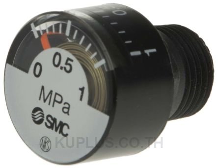 SMC G15-10-01 Analogue Positive Pressure Gauge Back Entry 1Mpa, Connection Size R 1/8