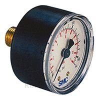SMC 4K8-4 Analogue Positive Pressure Gauge Back Entry 4bar, Connection Size R 1/8