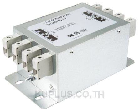 Schaffner FN 356 Series 36A 3 x 440/250 V ac 60Hz Chassis Mount RFI Filter, with Terminal Block Terminals
