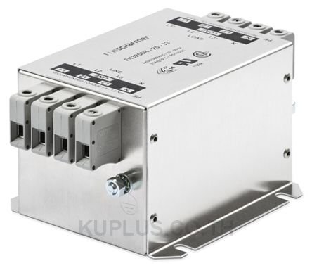 Schaffner FN3256 Series 160A 3 x 520/300 V ac 0 - 60Hz Chassis Mount EMI Filter, with Terminal Block Terminals
