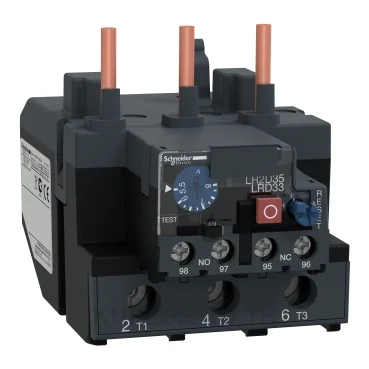 โอเวอร์โหลดรีเลย์ความร้อน (Thermal Overload Relay) Schneider TeSys D LRD3312 ช่วงปรับกระแส 5-8A หน้าสัมผัสช่วย 1NO+1NC ใช้กับ LC1D80-D95