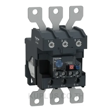 โอเวอร์โหลดรีเลย์ความร้อน (Thermal Overload Relay) Schneider TeSys D LRD33656 ช่วงปรับกระแส 80-104A หน้าสัมผัสช่วย 1NO+1NC ขั้วต่อแบบLugs (หางปลา) ใช้กับ LC1 D80 และ D95