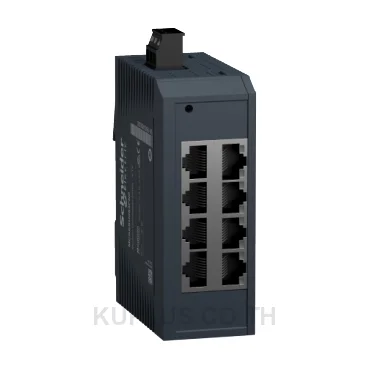 network switch, Modicon Networking, standard unmanaged, 8 ports for copper