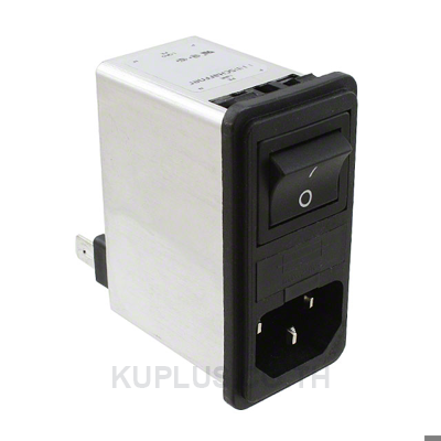 Power Entry Module,SINGLE PHASE IEC,10 A, Fuse Holder, FAST ON,FN280 Series