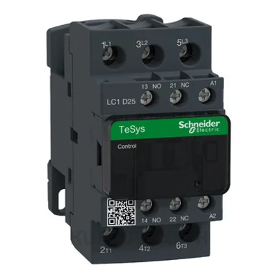 Contactor, 3 Poles, 3NO, 25A @ 440V, 220V Coil