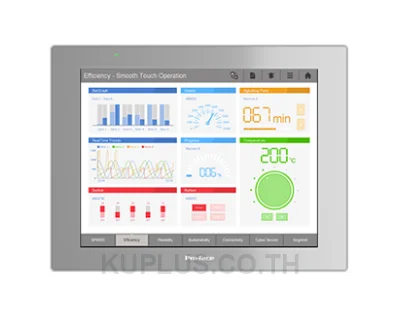 touch panel screen, Proface GP6000, 12.1 inch, XGA, All in one, Analog single, 2xCOM, 2xETH, USB A & micro B, SD, DC