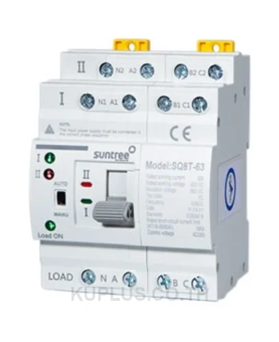 ออโตเมติกทรานส์เฟอร์สวิตช์ ATS SQ8T-63 4P 63A 400V SUNTREE #ST232463