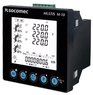 Socomec MULTIS M-18 Multifunction Power Meter