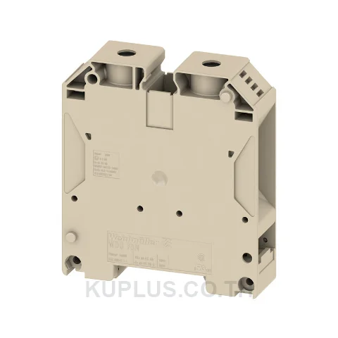 WDU 70N/35 Feed-through terminal block, Screw connection, dark beige, 70 mm², 192 A, 1000 V, Number of connections: 2