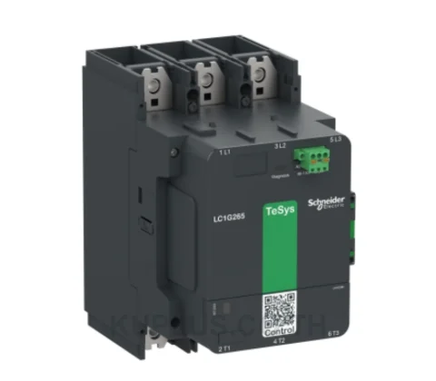 Schneider LC1G400KUEN High power contactor TeSys Giga, 3 pole (3NO), AC-3 <=440V 400A, standard version, 100…250V wide band AC/DC coil