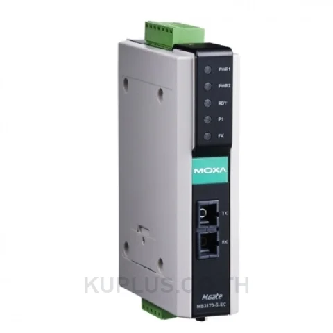 MGate MB3170 : 1 Port RS-232/422/485 advanced Modbus TCP to Serial Communication Gateway